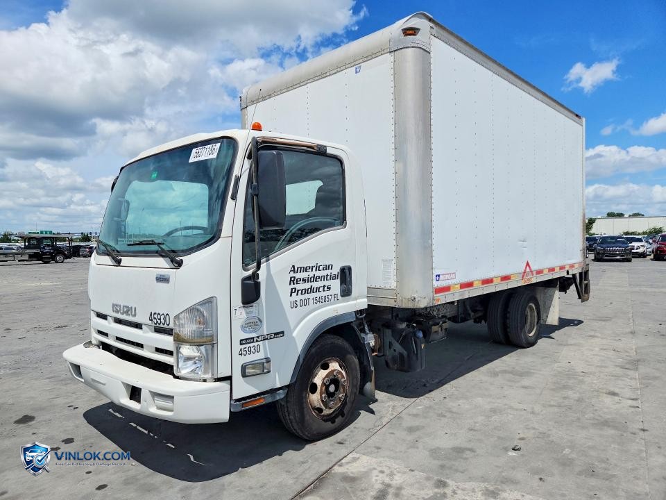 2014 ISUZU NPR HD BOX TRUCK – Lot 56371186 auction photo