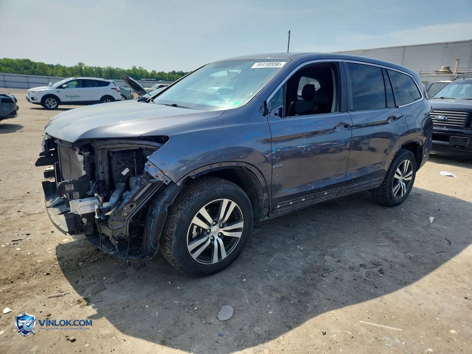 2016 HONDA PILOT EXLN – Lot 56410556 auction photo