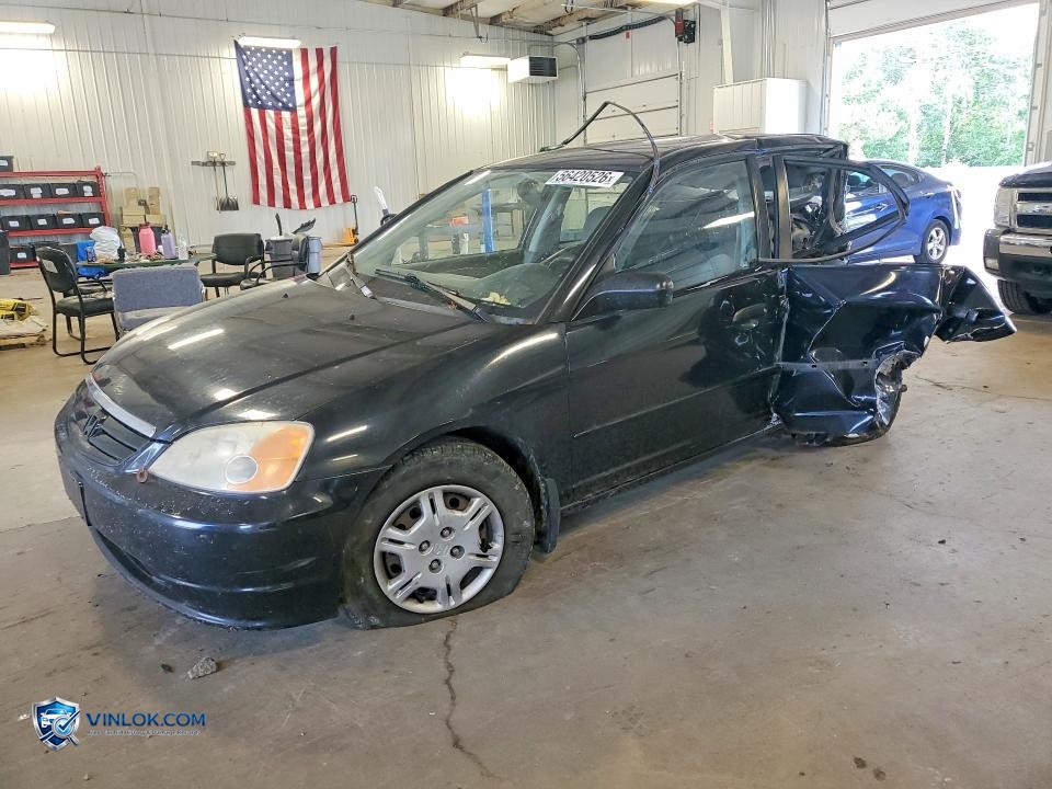 2001 HONDA CIVIC LX – Lot 56420526 auction photo
