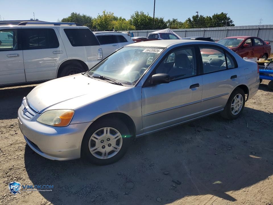 2001 HONDA CIVIC LX – Lot 56439926 auction photo