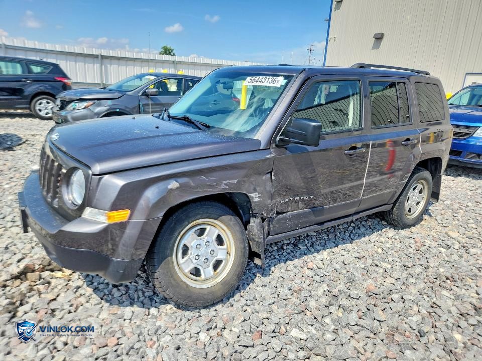 2015 JEEP PATRIOT SPORT – Lot 56443136 auction photo