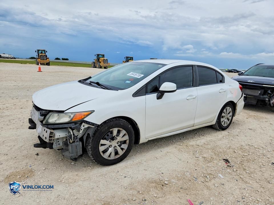 2012 HONDA CIVIC LX – Lot 56456736 auction photo