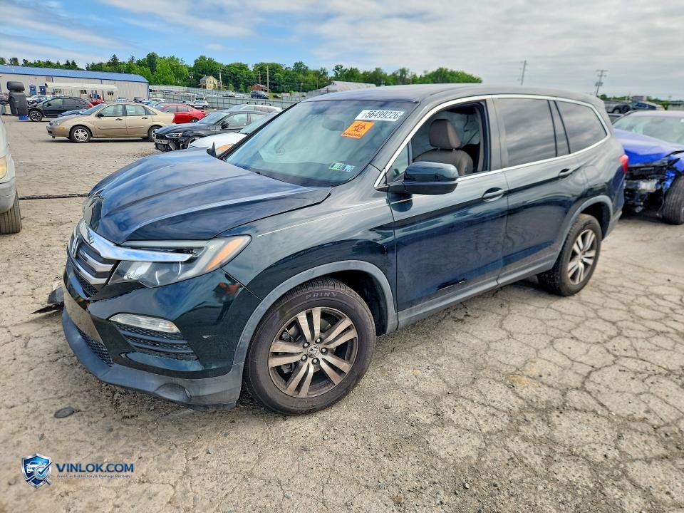2016 HONDA PILOT EXL – Lot 56499226 auction photo