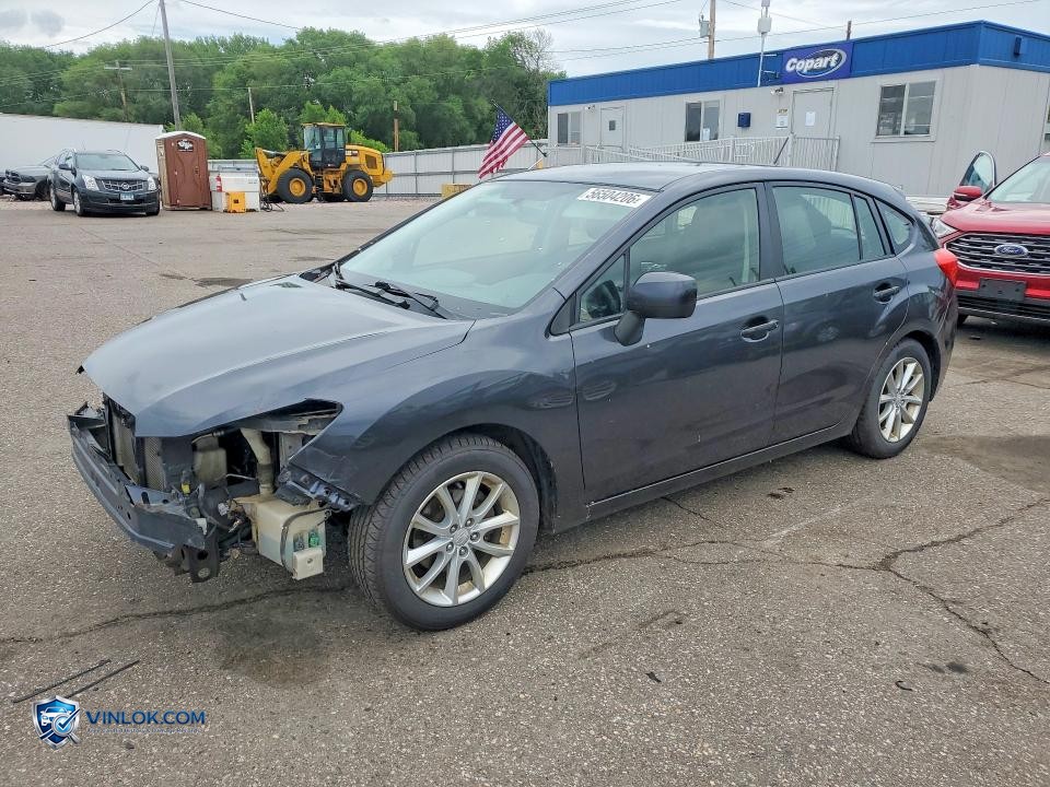 2012 SUBARU IMPREZA PREMIUM – Lot 56504206 auction photo