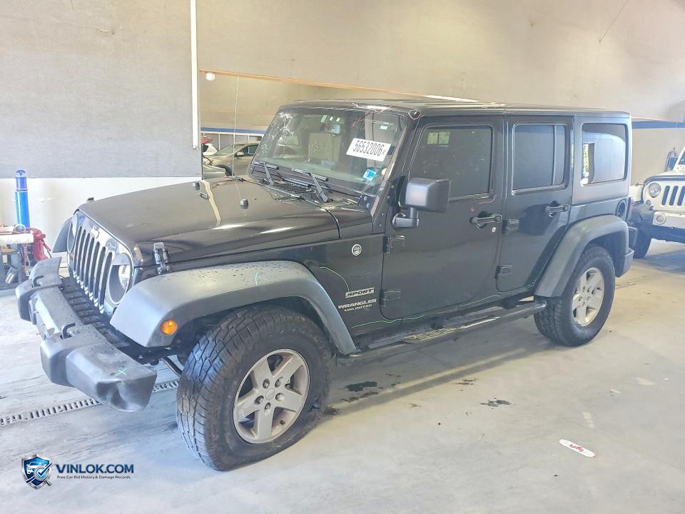 2016 JEEP WRANGLER UNLIMITED SPORT – Lot 56532006 auction photo