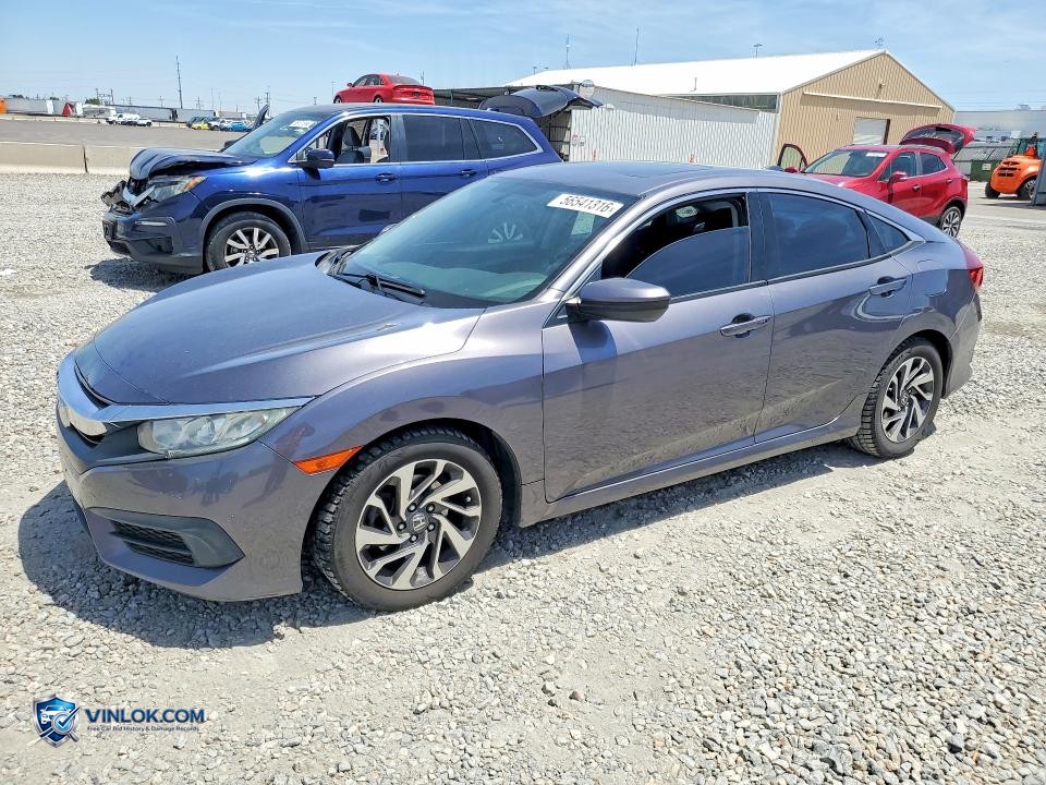 2017 HONDA CIVIC EX – Lot 56541316 auction photo