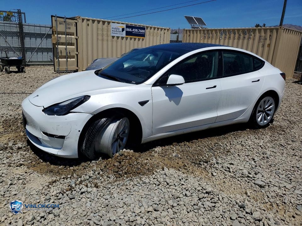 2022 TESLA MODEL 3 – Lot 56550526 auction photo