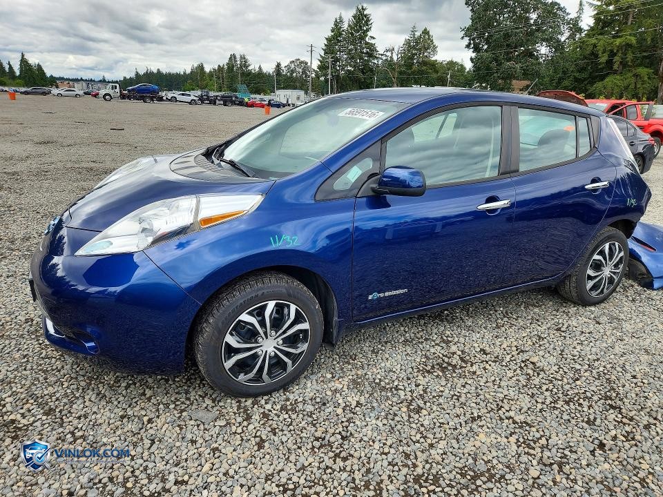 2016 NISSAN LEAF S – Lot 56591516 auction photo