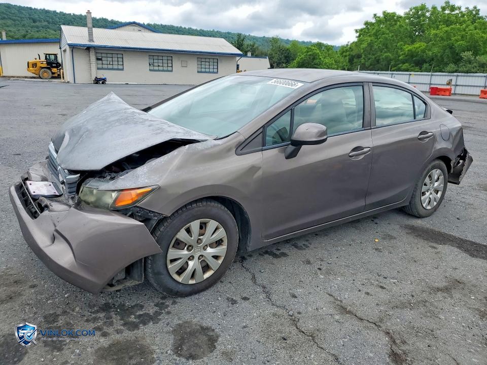 2012 HONDA CIVIC LX – Lot 56600666 auction photo