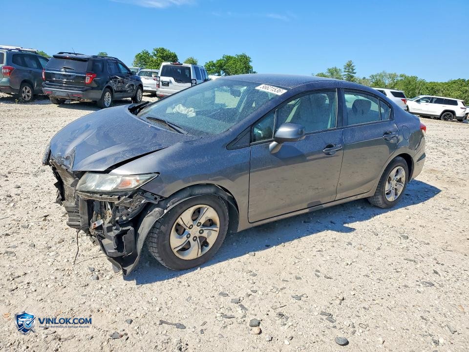 2013 HONDA CIVIC LX – Lot 56621536 auction photo