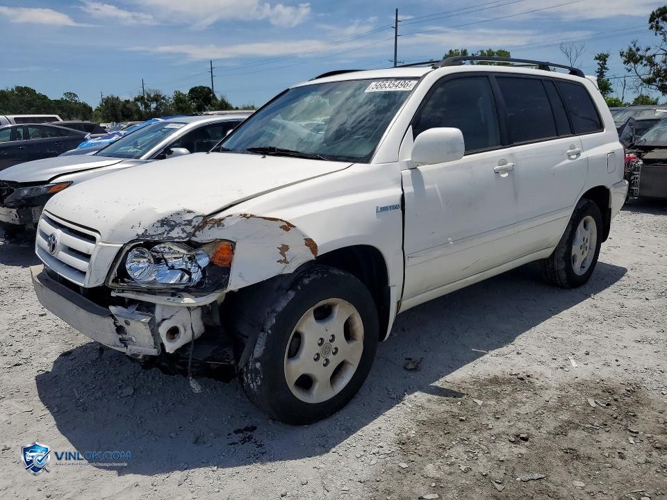 2005 TOYOTA HIGHLANDER LIMITED – Lot 56635496 auction photo