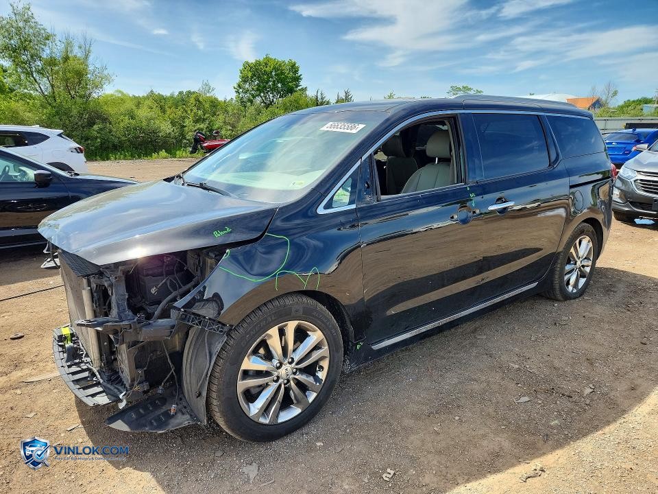 2016 KIA SEDONA SXL – Lot 56635586 auction photo