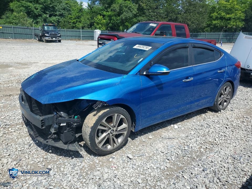 2017 HYUNDAI ELANTRA LIMITED – Lot 56639256 auction photo