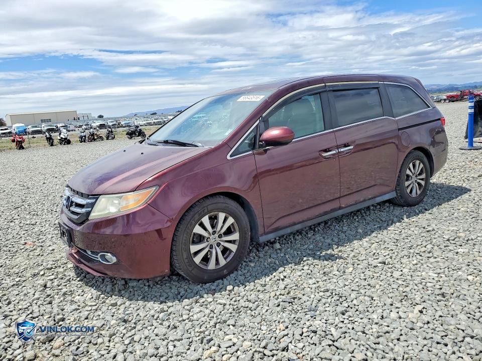 2014 HONDA ODYSSEY EXL – Lot 56643516 auction photo