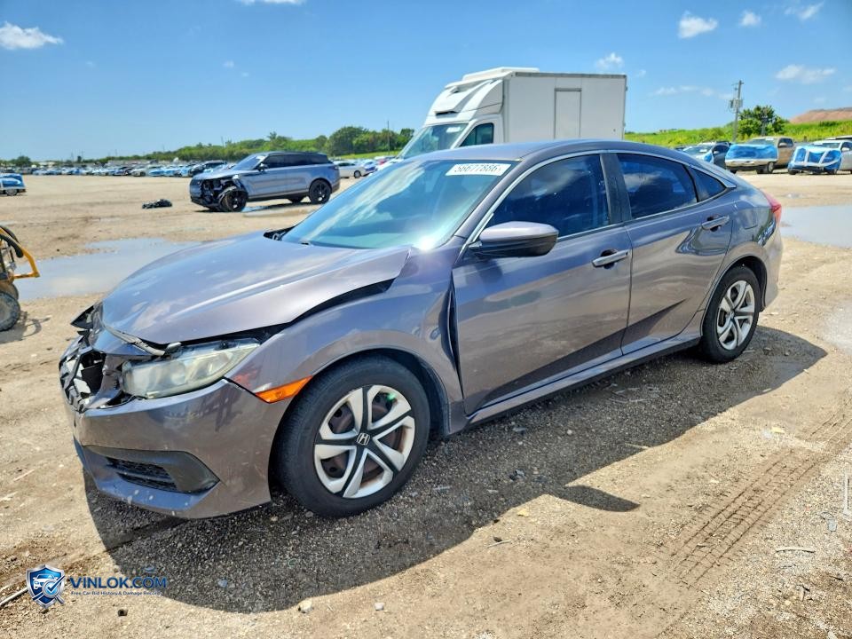 2016 HONDA CIVIC LX – Lot 56677886 auction photo
