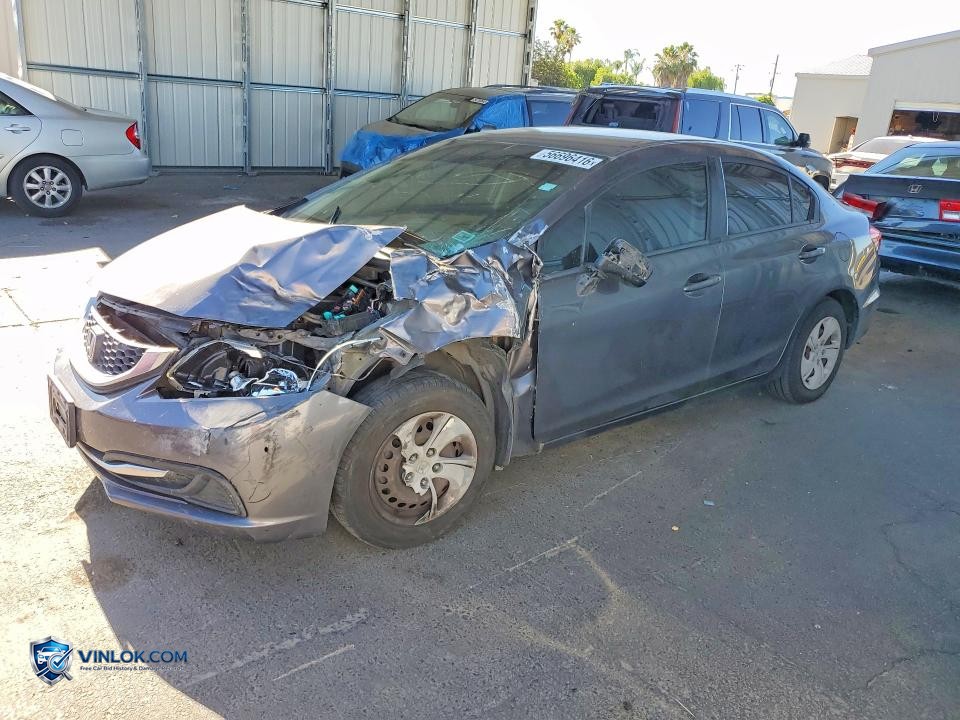 2014 HONDA CIVIC LX – Lot 56696416 auction photo