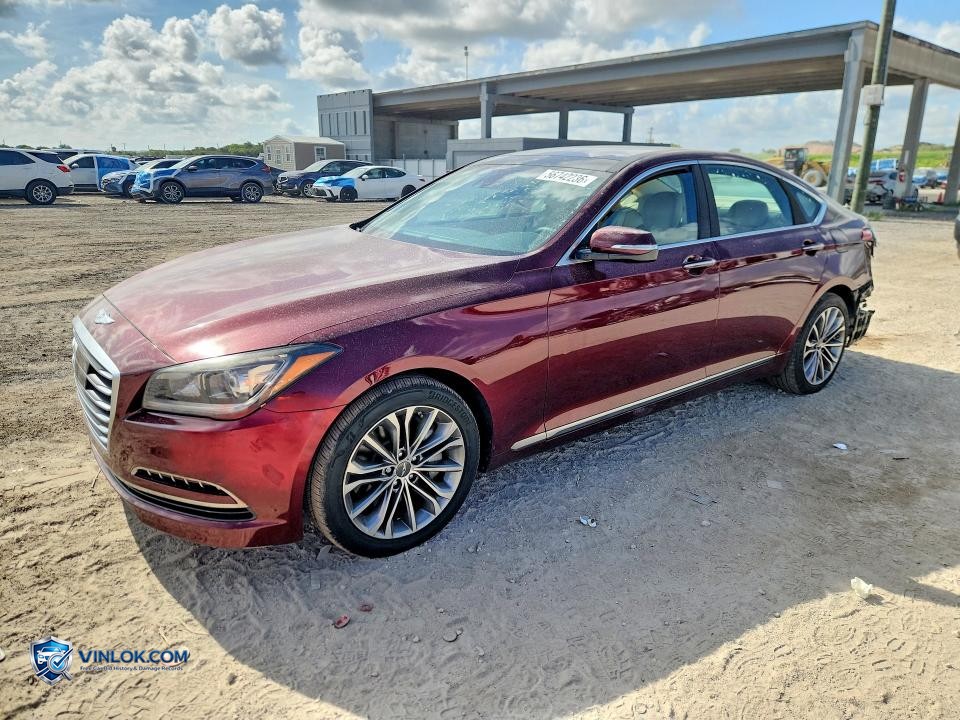 2015 HYUNDAI GENESIS 3.8L – Lot 56742236 auction photo