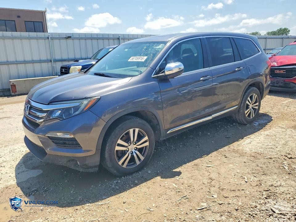 2016 HONDA PILOT EXL – Lot 56749916 auction photo