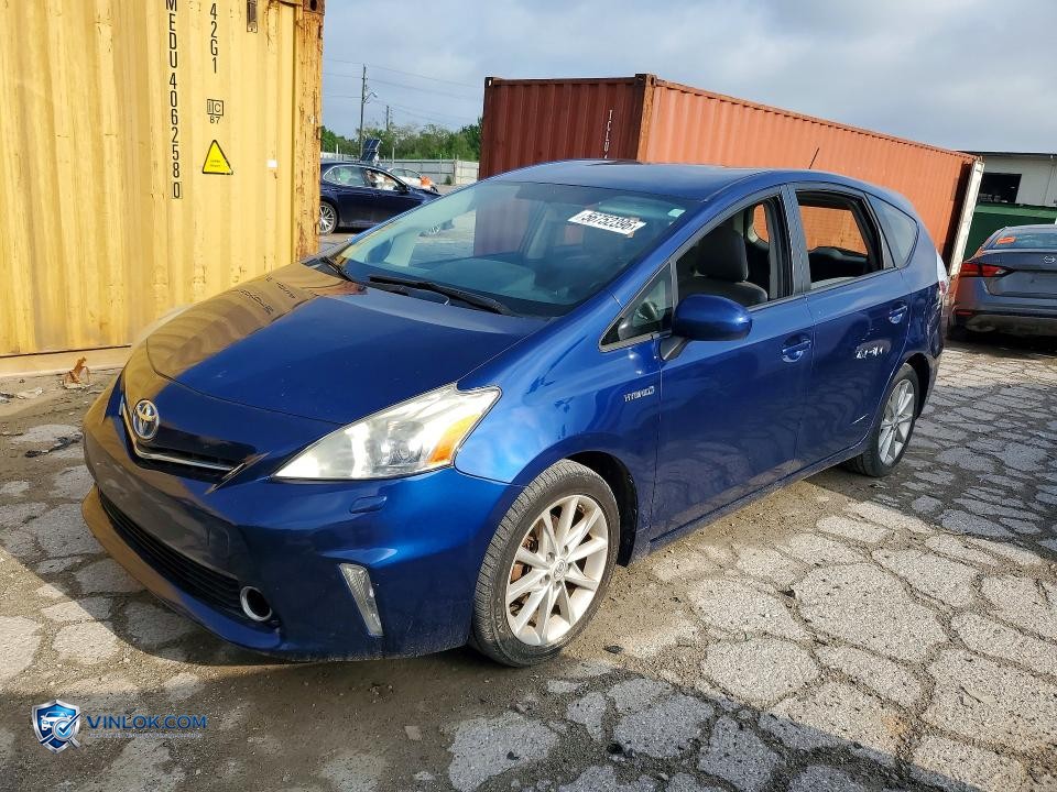 2012 TOYOTA PRIUS V FIVE – Lot 56752396 auction photo