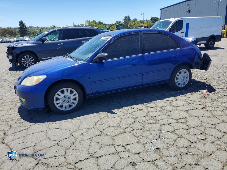 2005 HONDA CIVIC LX – Lot 56789556 auction photo