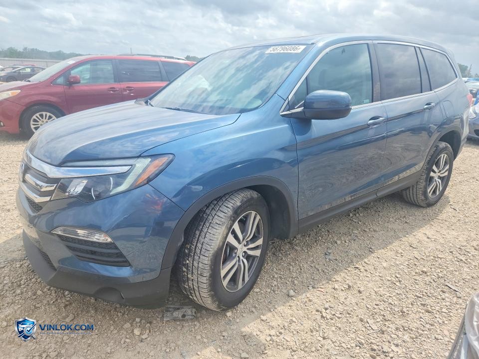 2018 HONDA PILOT EXL – Lot 56796086 auction photo