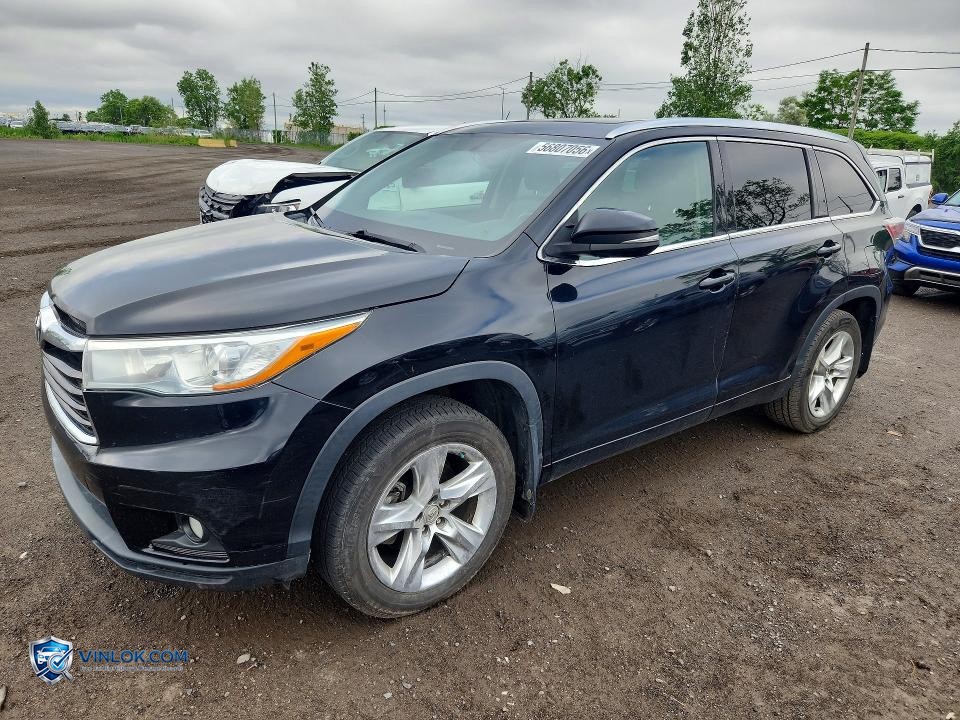 2015 TOYOTA HIGHLANDER LIMITED – Lot 56807056 auction photo
