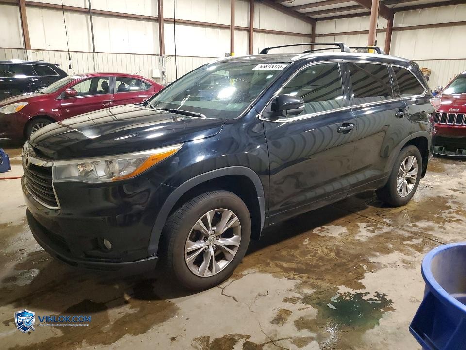 2015 TOYOTA HIGHLANDER XLE – Lot 56820016 auction photo