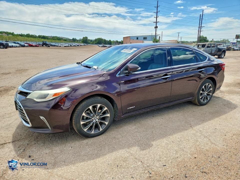 2016 TOYOTA AVALON HYBRID XLE PREMIUM – Lot 56828996 auction photo