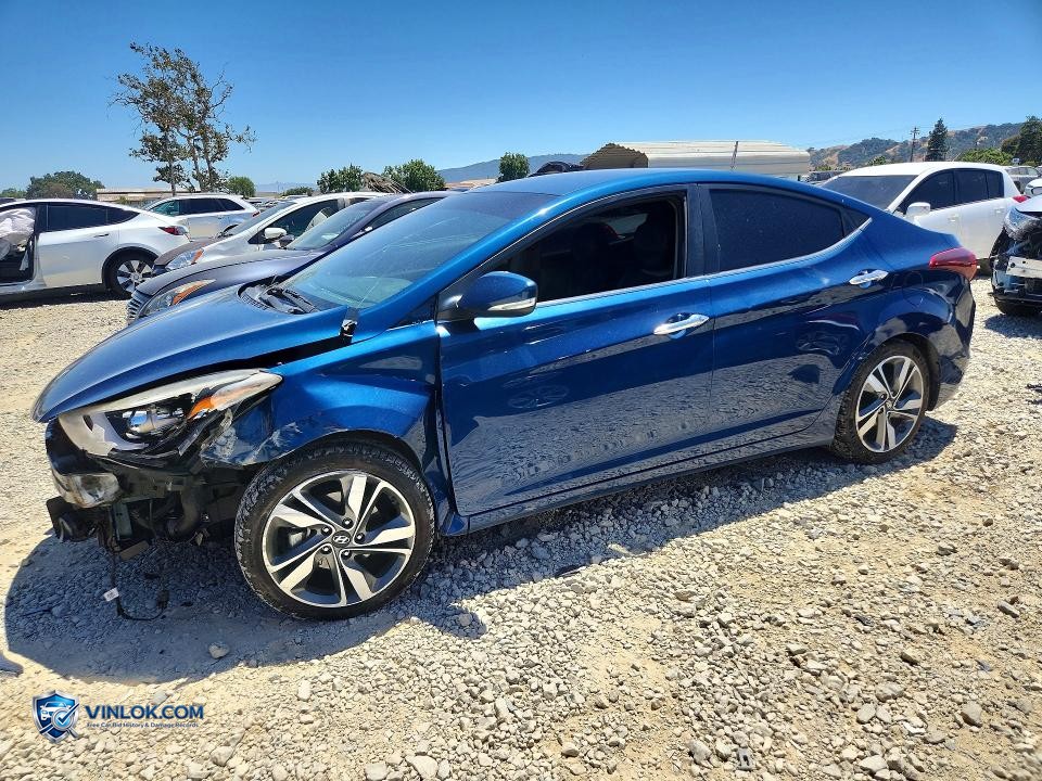 2015 HYUNDAI ELANTRA LIMITED – Lot 56850466 auction photo