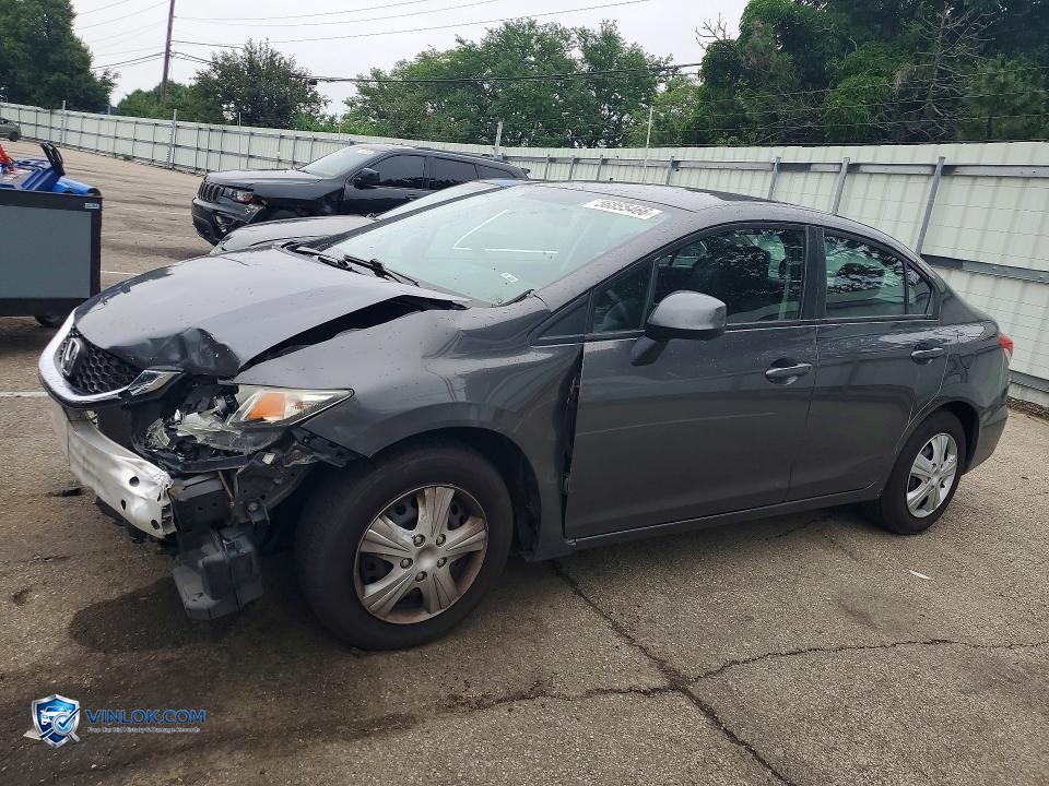 2013 HONDA CIVIC LX – Lot 56855466 auction photo