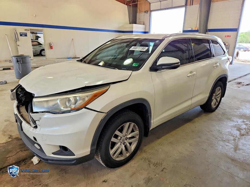 2015 TOYOTA HIGHLANDER LE – Lot 56871196 auction photo
