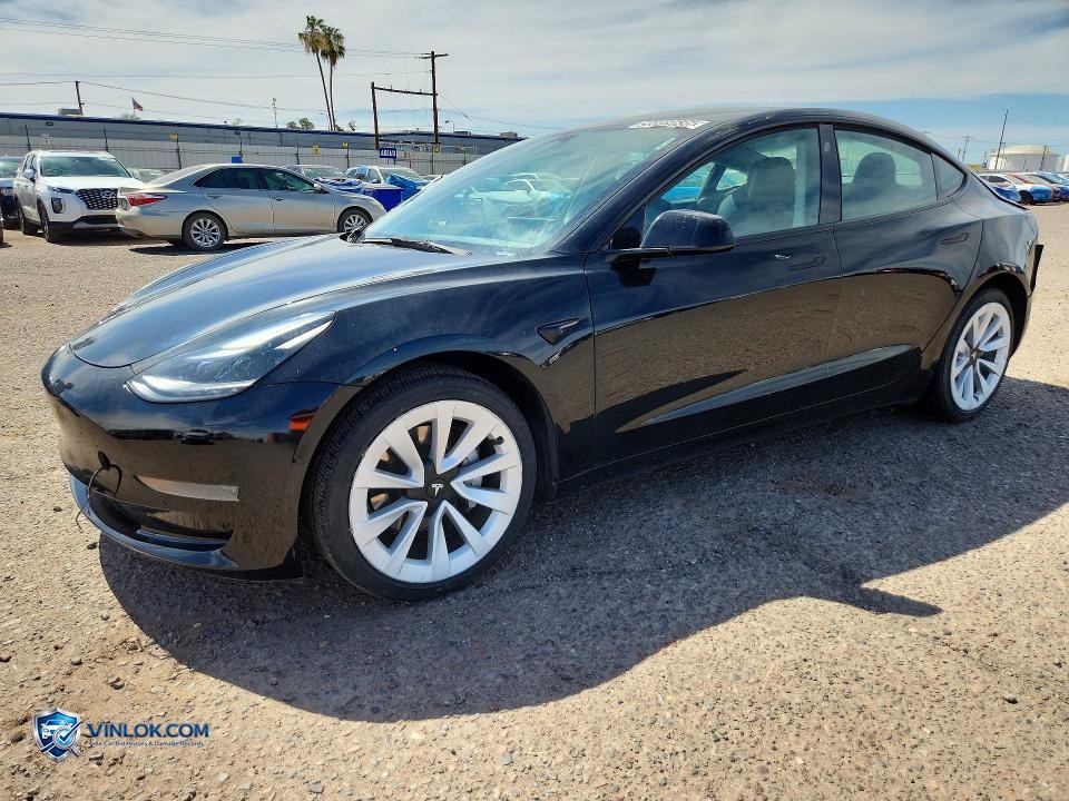 2022 TESLA MODEL 3 – Lot 56889636 auction photo