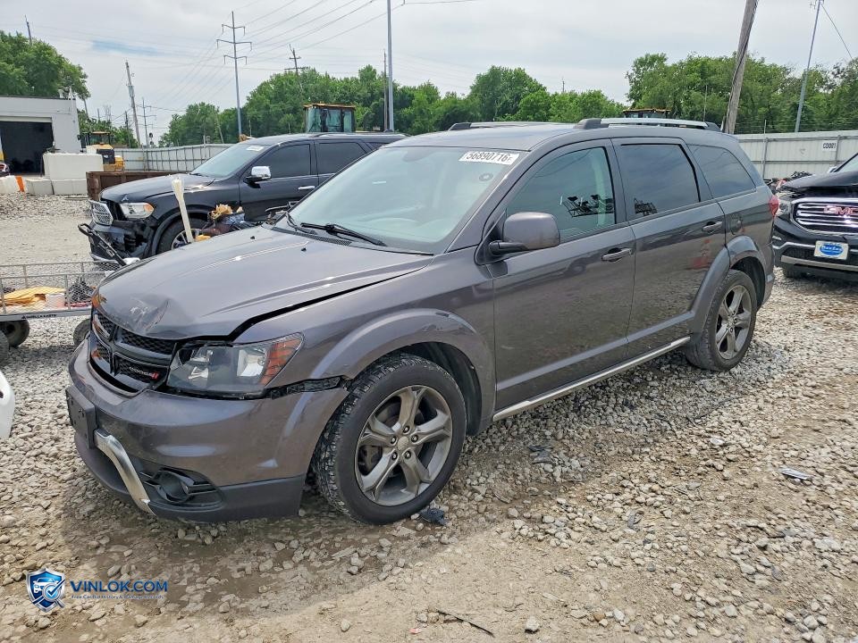 2017 DODGE JOURNEY CROSSROAD – Lot 56890716 auction photo