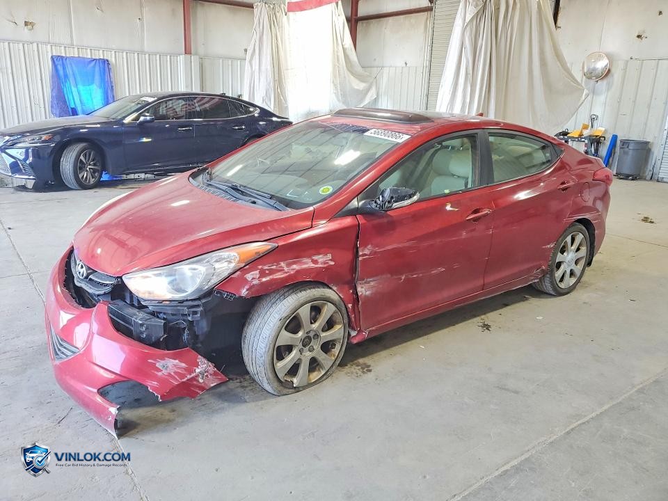 2012 HYUNDAI ELANTRA LIMITED – Lot 56890866 auction photo