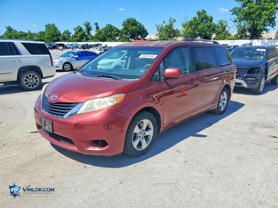 2012 TOYOTA SIENNA LE – Lot 56891466 auction photo