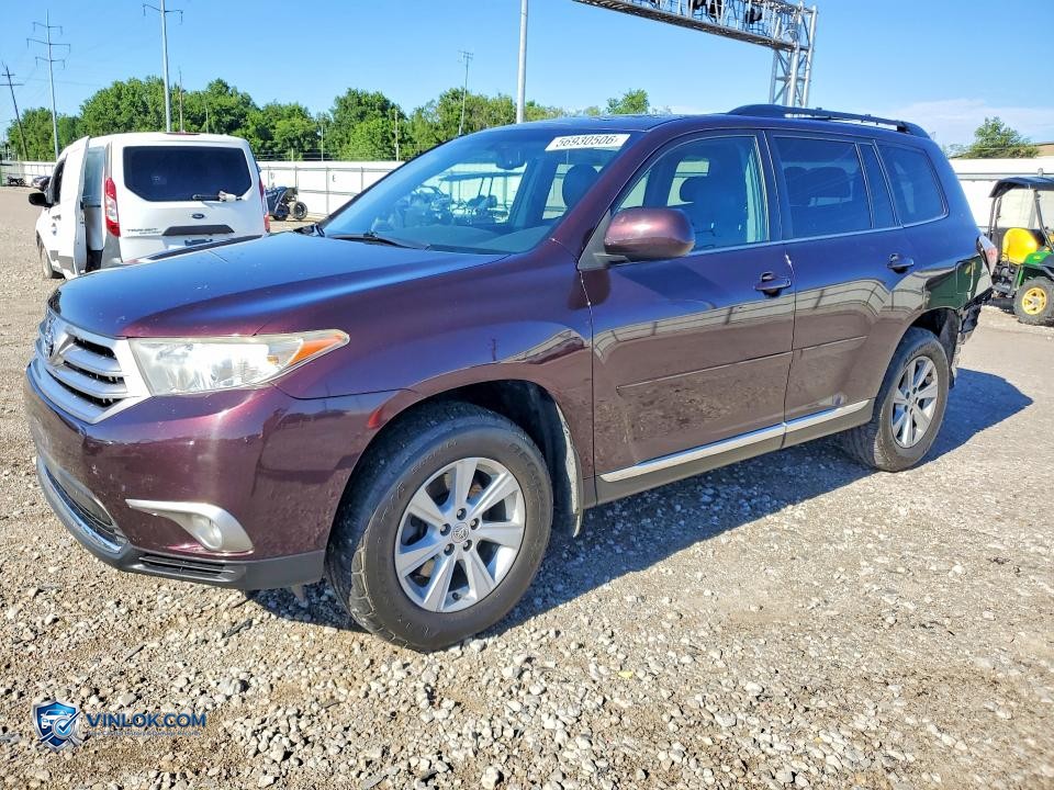 2013 TOYOTA HIGHLANDER SE – Lot 56930506 auction photo