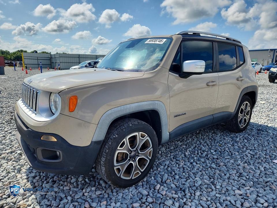 2016 JEEP RENEGADE LIMITED – Lot 56938746 auction photo