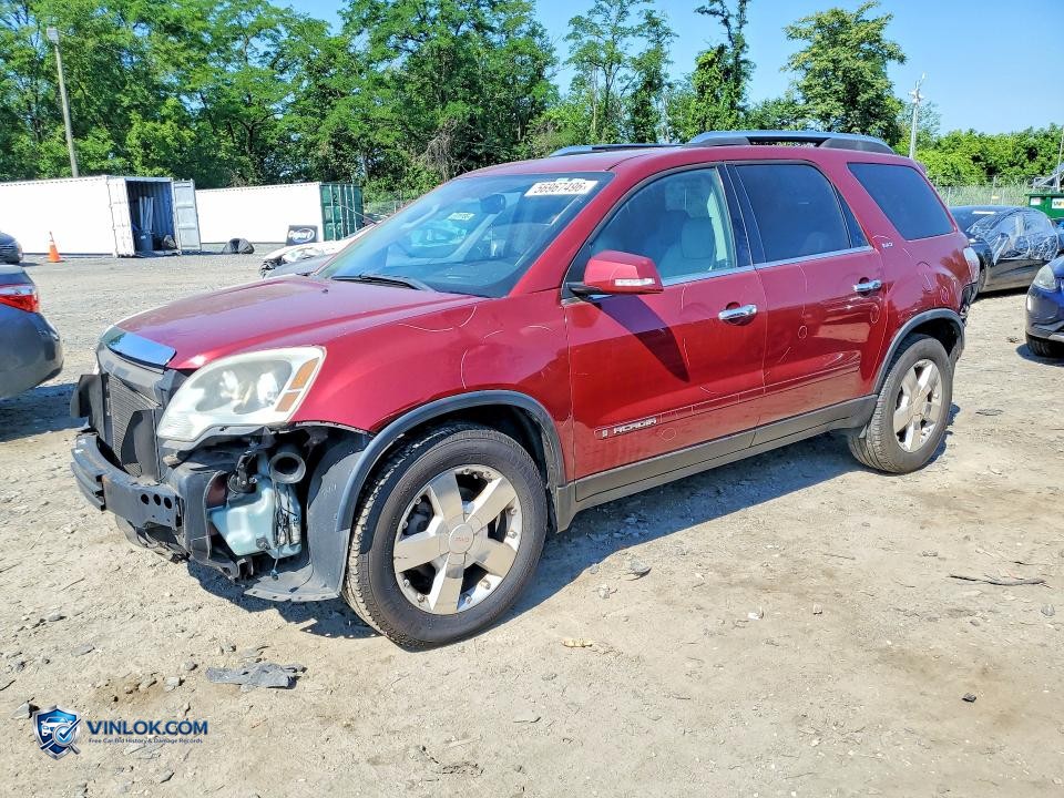 2008 GMC ACADIA SLT-2 – Lot 56967496 auction photo
