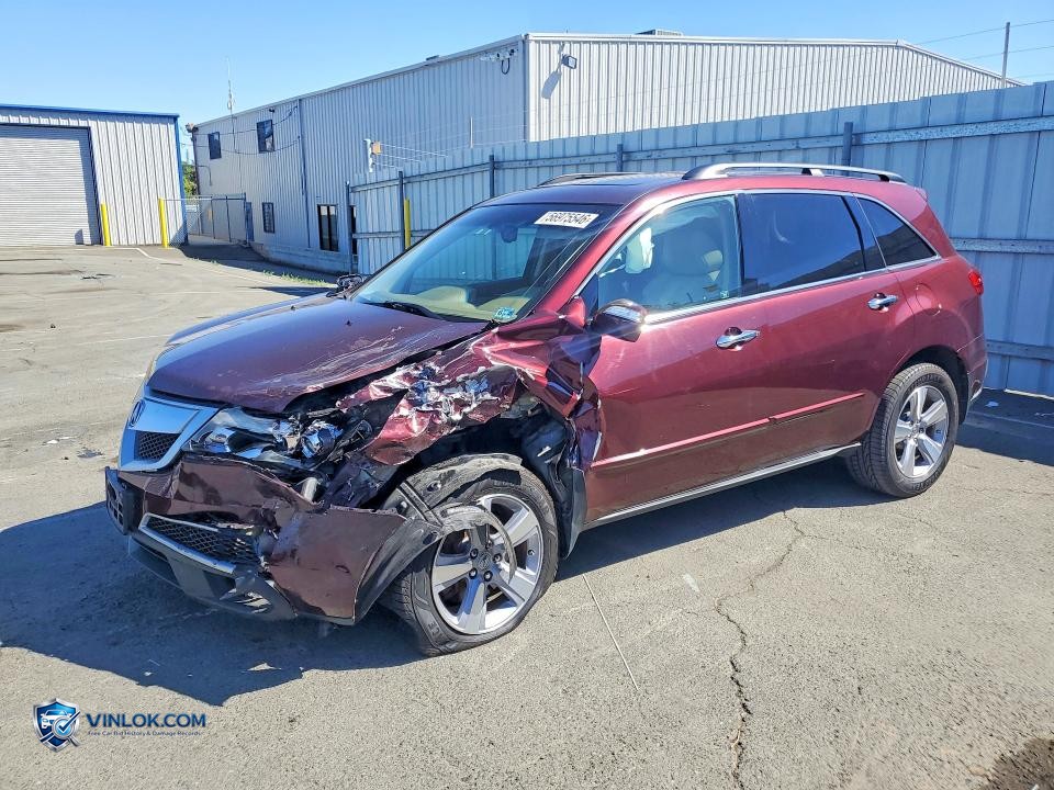 2012 ACURA MDX TECHNOLOGY – Lot 56975546 auction photo