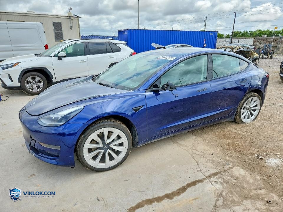 2022 TESLA MODEL 3 – Lot 56976866 auction photo