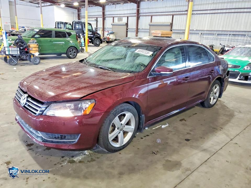 2013 VOLKSWAGEN PASSAT SE – Lot 56982336 auction photo