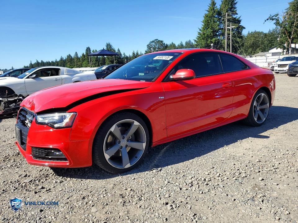 2016 AUDI A5 PREMIUM PLUS S-LINE – Lot 56983106 auction photo