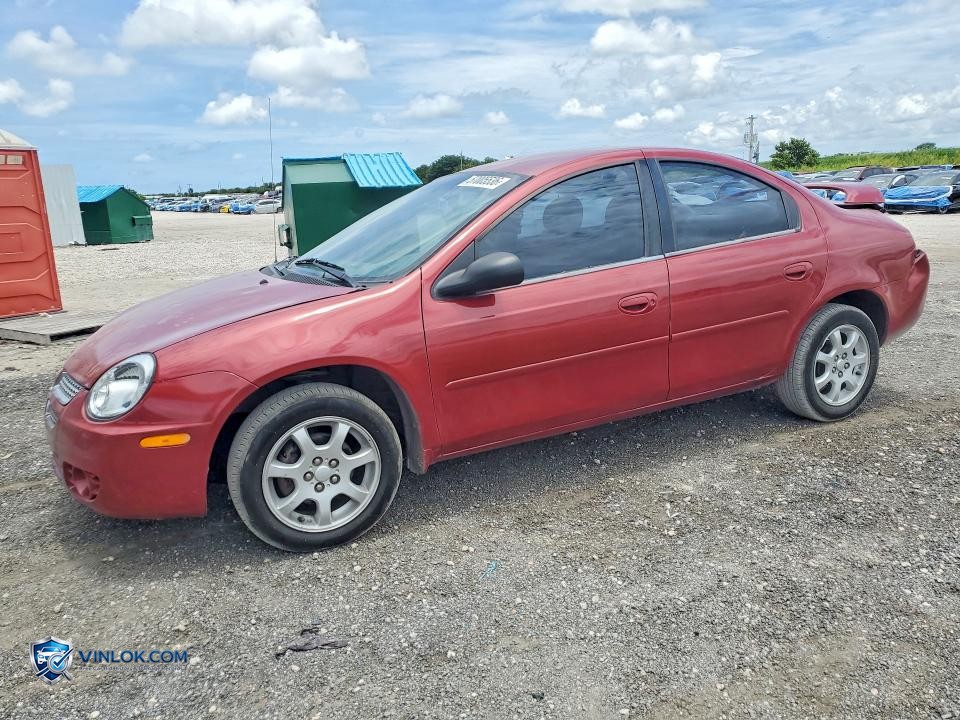 2005 DODGE NEON SXT – Lot 57005536 auction photo