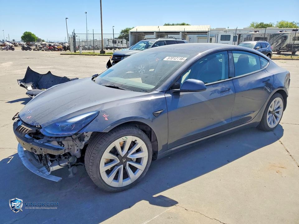 2022 TESLA MODEL 3 – Lot 57012116 auction photo