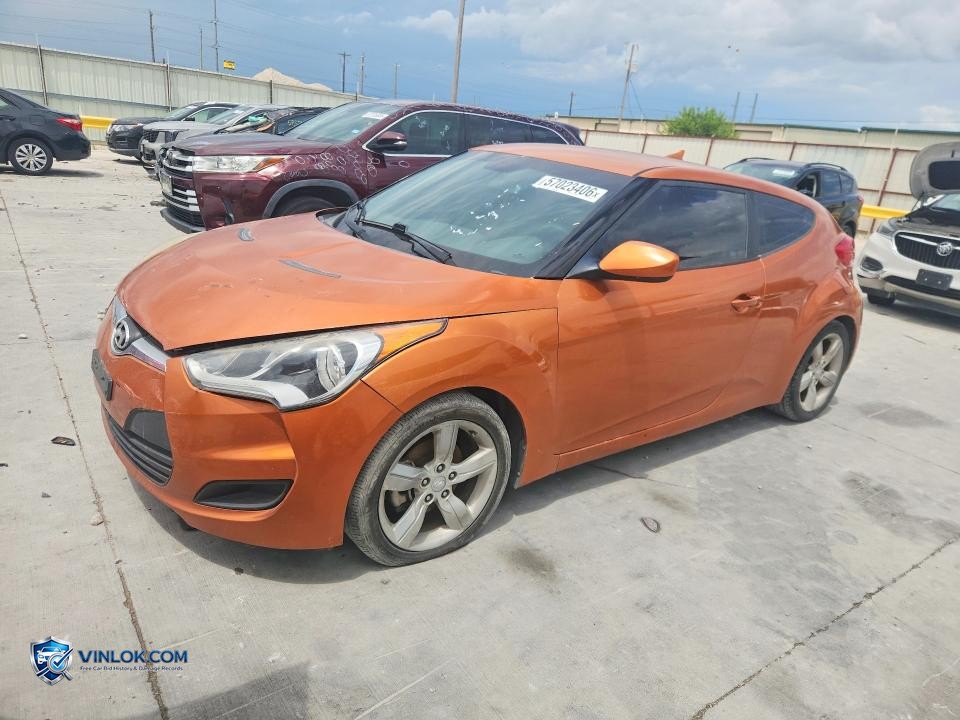 2015 HYUNDAI VELOSTER BASE – Lot 57023406 auction photo