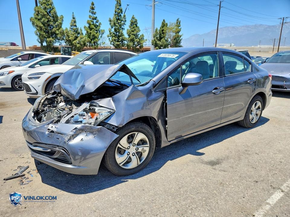 2013 HONDA CIVIC LX – Lot 57028676 auction photo