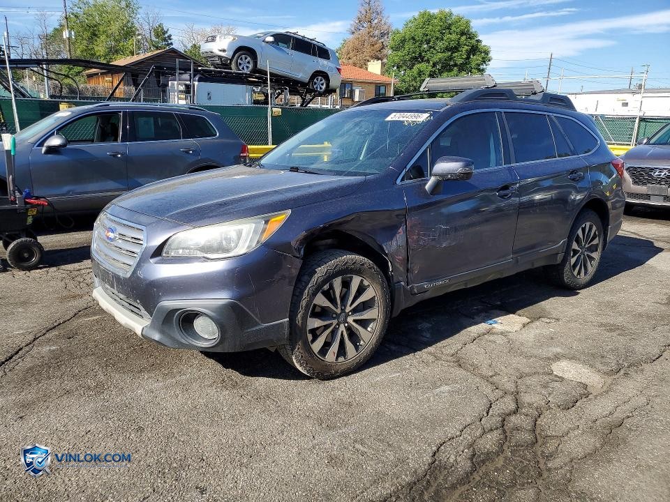 2016 SUBARU OUTBACK 2.5I LIMITED – Lot 57044996 auction photo