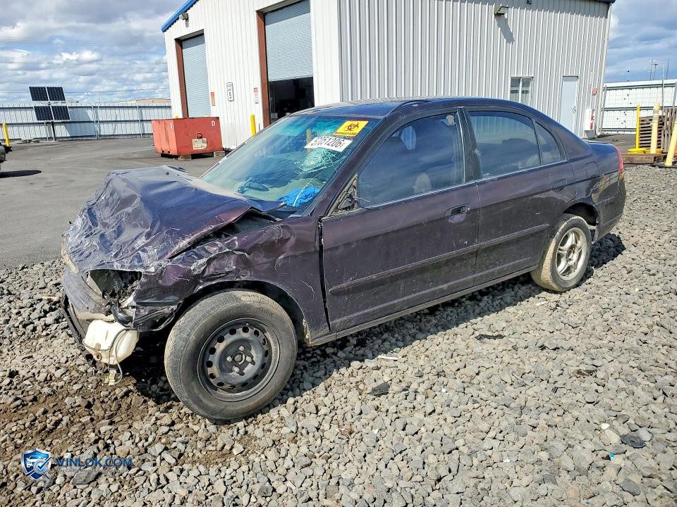 2001 HONDA CIVIC LX – Lot 57051206 auction photo