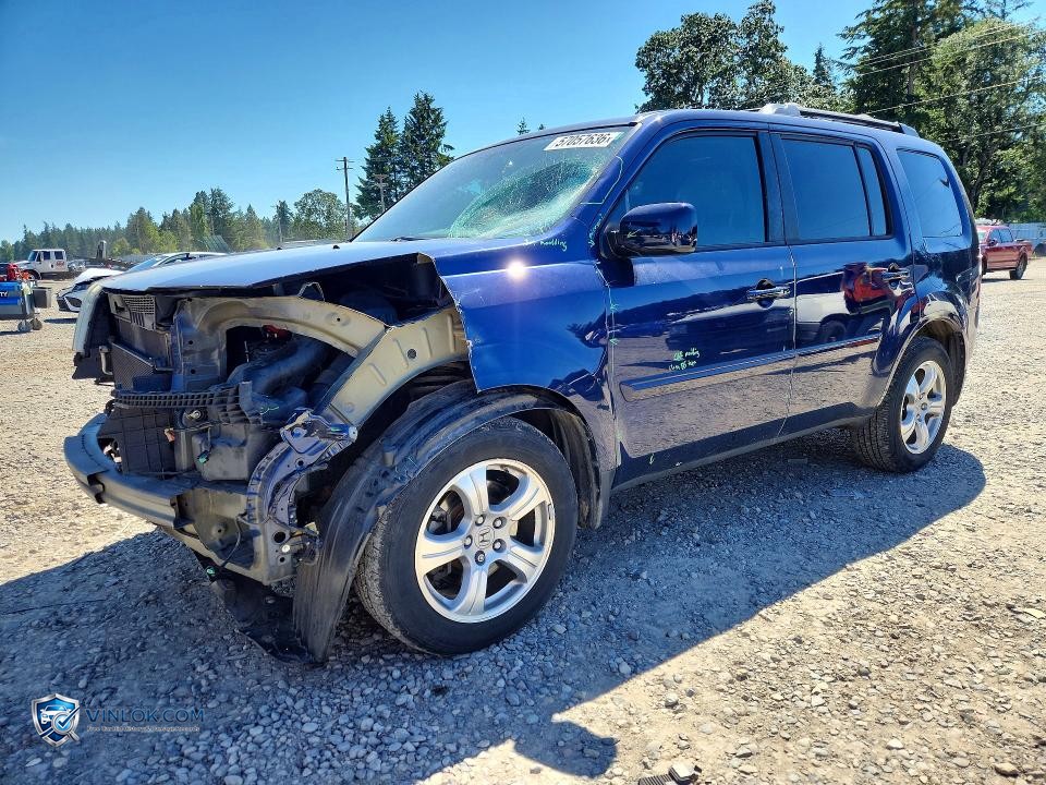 2013 HONDA PILOT EXL – Lot 57057636 auction photo