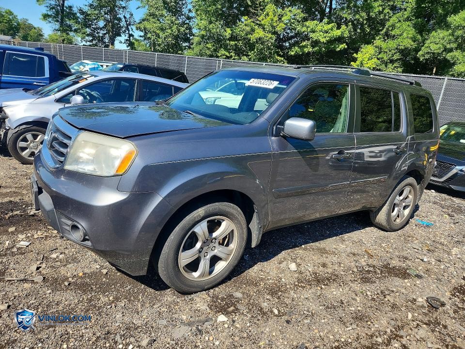 2013 HONDA PILOT EXL – Lot 57063226 auction photo